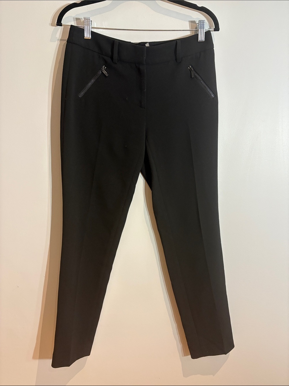 Karl Lagerfeld Black Slim Ankle Capri Pants